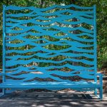 Seated with Santiago Art Bench