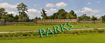 Public Parks The Village of Creekside Park The Woodlands Texas