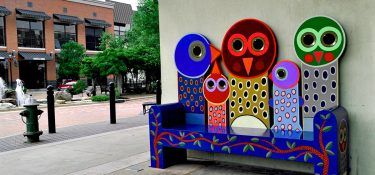 Family Art Bench at The Woodlands Mall