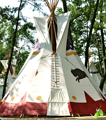 Indian Tee Pee Tents Rob Fleming Recreation Center Creekside Park