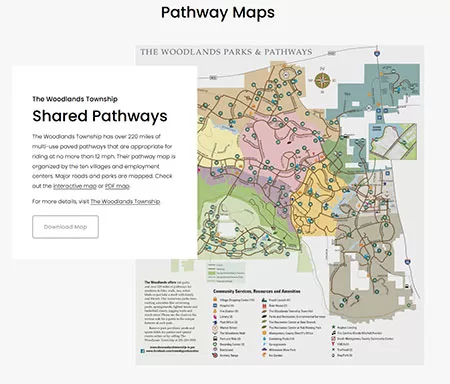 Pathway Maps in The Woodlands