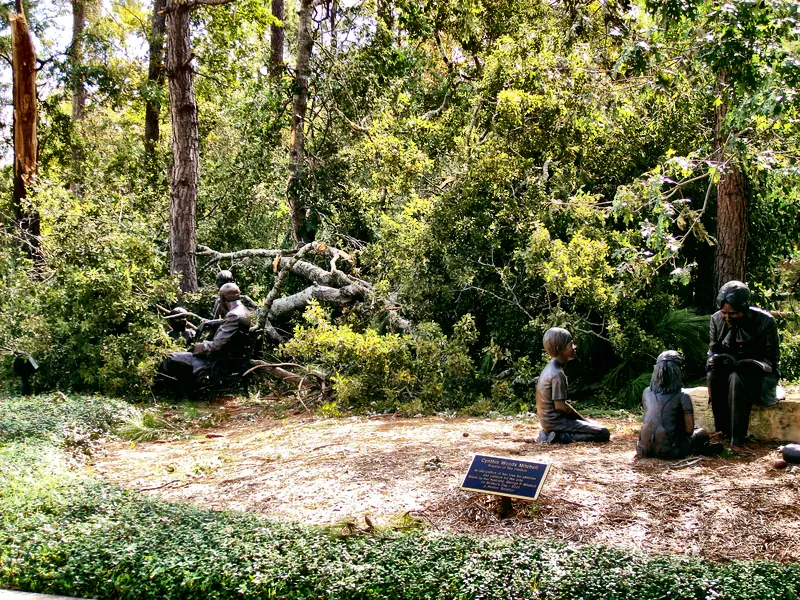 pavilion-ike-downed-trees-entrance-2008 Trees downed by Hurricane Ike near The Pavilion entrance
