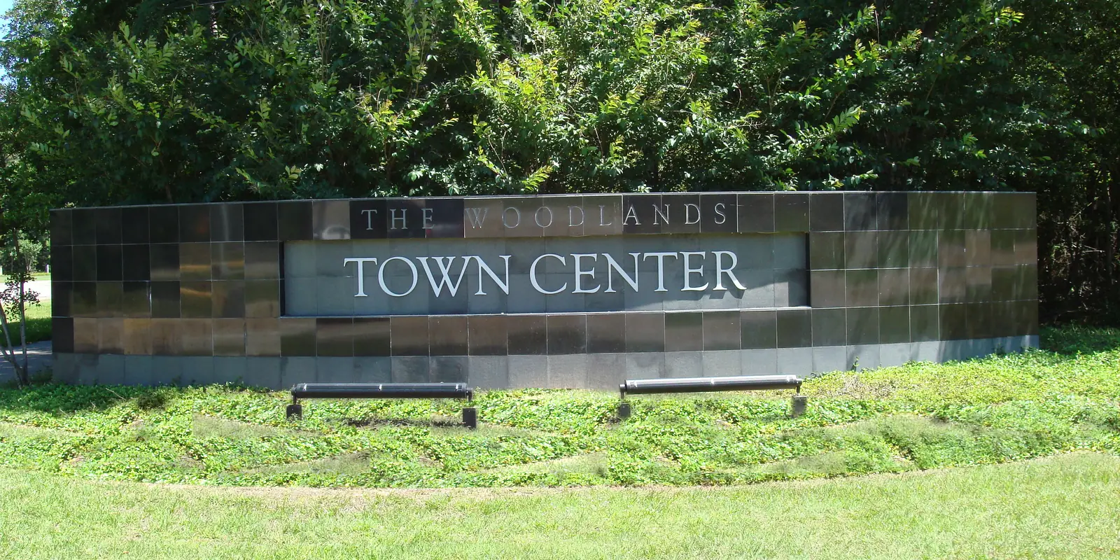 The Woodlands Town Center sign The Woodlands Town Center sign on Lake Robbins Drive